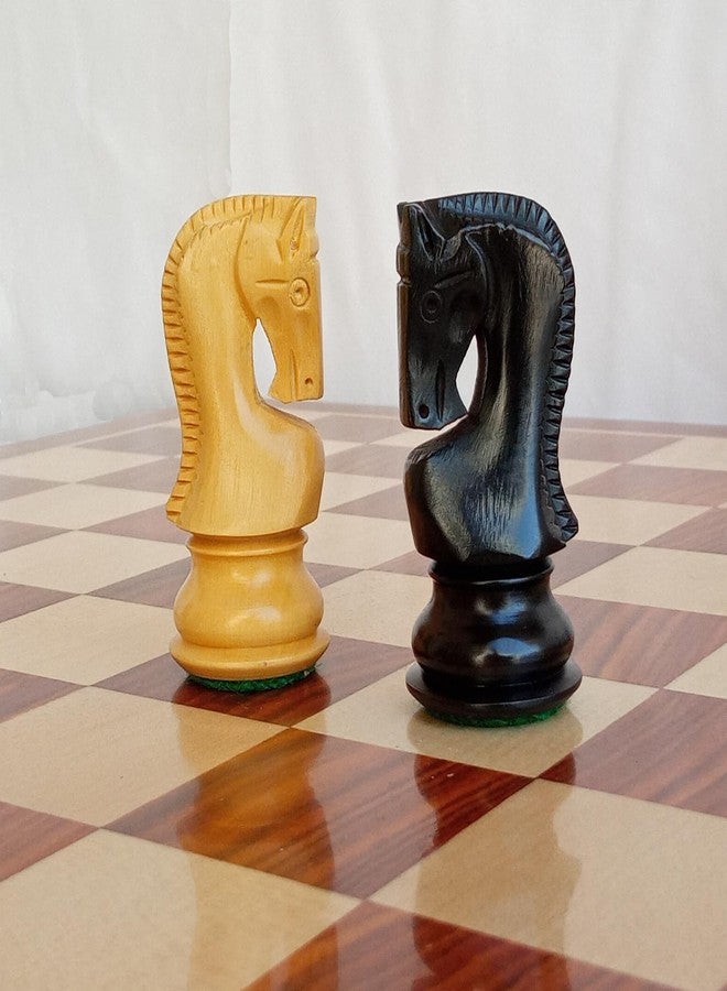 Enterro Wooden Chess Pieces 3.75" Russian Zagreb Ebonized Series - Ebonized Boxwood Well Polished Handicraft - Image 5